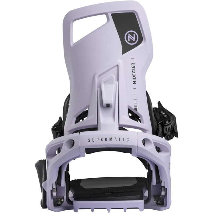 Сноуборд Nidecker Supermatic – автоматичні кріплення, універсальні, білі. Комфортні та надійні, як класичні дворемінні кріплення (розмір L, Heather)