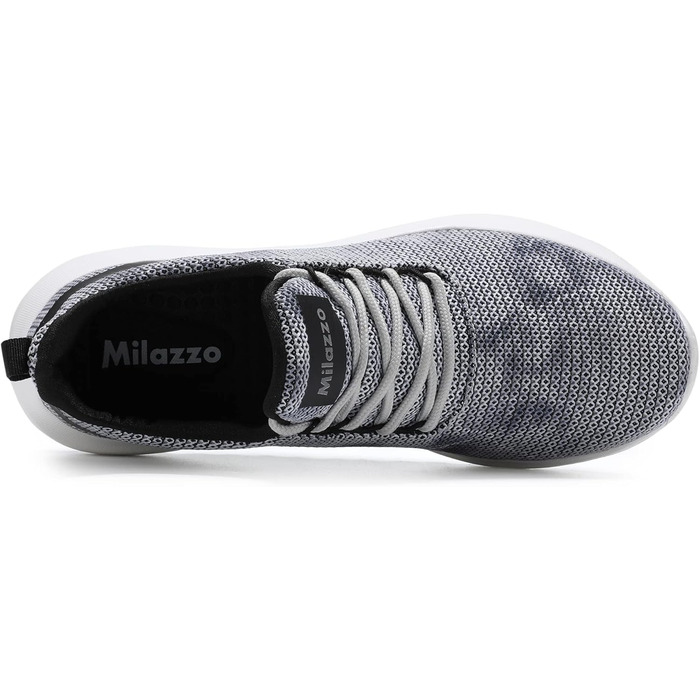 Чоловічі кросівки Milazzo для спорту та бігу – зручні, дихаючі, з антиковзкою підошвою. Ідеальні для повсякденного носіння та тренувань (1230grau, 45 EU)