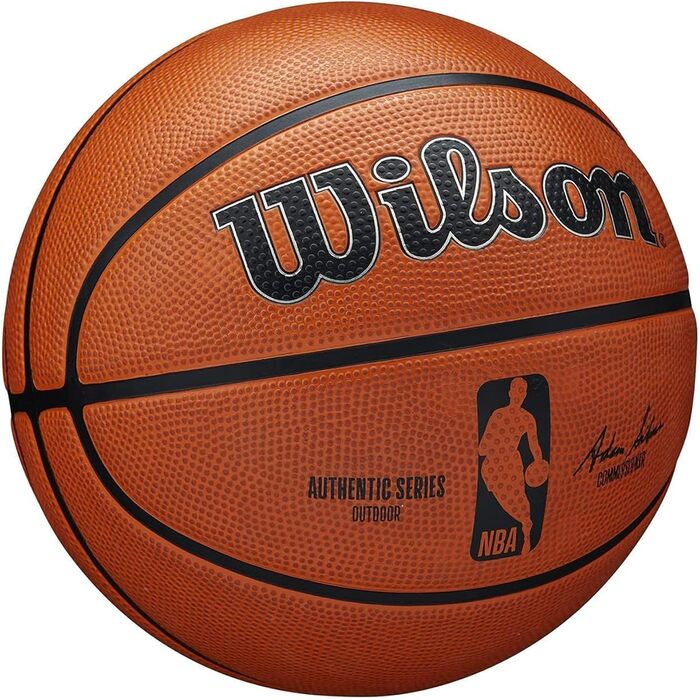 М'яч баскетбольний Wilson NBA Authentic Series Outdoor Braun, розмір 6
