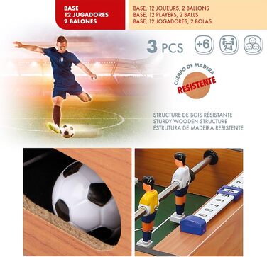 Настільний футбол COLORBABY CBGames з дерева, 51x30x11 см, дитячий кікер