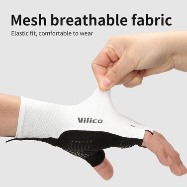 Велосипедні рукавички Professionee: дихаючі, амортизуючі, з силіконовою поверхнею для катання, альпінізму та активного відпочинку (білі, XL)