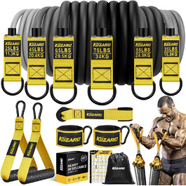 Еластичні гумки для фітнесу: комплект для силових тренувань, йоги, дому. Максимальне навантаження до 300/360lbs