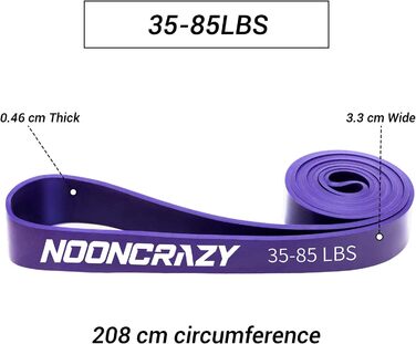 Еластичні гумки для фітнесу та йоги, набір з різними рівнями опору, з дверним кріпленням та ручками, для силових тренувань, чоловіків та жінок (фіолетовий)