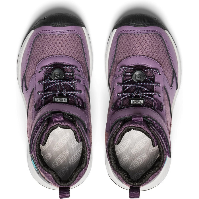 KEEN Skua Mid Waterproof - водонепроникні трекінгові черевики для дітей (37 EU) - чорний/сливовий