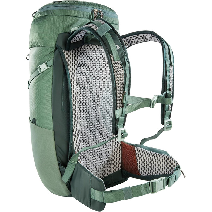 Рюкзак для туризму Tatonka Hike Pack 27 л, з вентиляцією спини та дощовиком, зелений
