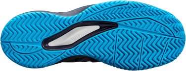 Тенісне взуття Wilson Rush Pro Ace для дітей (38 EU, Navy Blazer White Atomic Blue)