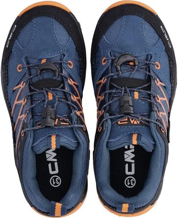Дитячі трекінгові черевики CMP Rigel Low Wp, унісекс, Bluesteel Flame, 35 EU