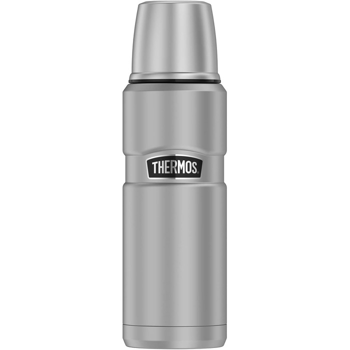 Термос та харчовий контейнер Thermos Stainless King 0,47 л, нержавіюча сталь, тримає тепло/холод до 12/24 годин, з ложкою
