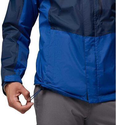 Чоловіча водонепроникна куртка Columbia Pouring Adventure III, темно-синя (Collegiate Navy/Mountain Blue), розмір M