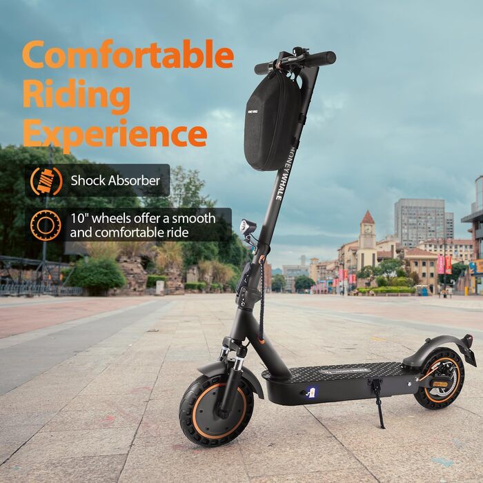 Електросамокат E9 Max, 40 км, з допуском до доріг, 10