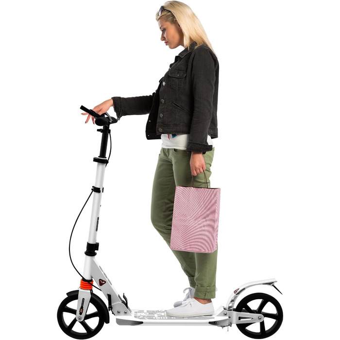Скутер дорослий, складний, з регулюванням висоти, з поліуретановими колесами, для міста, для дівчаток та хлопчиків, підходить для ваги до 100 кг