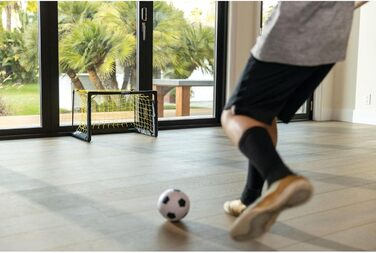 SKLZ Pro Mini-Tor: міні-ворота для футболу, м'який м'яч 12.7 см, легка збірка, білий/жовтий колір