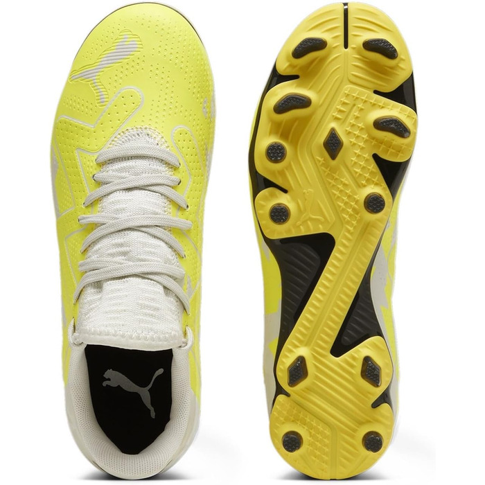 Дитячі футбольні бутси PUMA Future Play Fg/Ag Jr - сірий, жовтий, розмір 34.5 EU