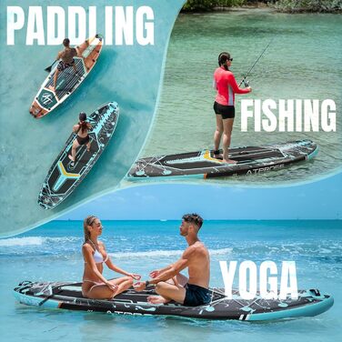 Надувне SUP-борд (305 x 91 см) з аксесуарами та рюкзаком (блакитний/з сидінням)