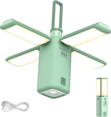 Ліхтар кемпінговий Klarus, 10000 mAh, 750 Lumen, 8 режимів, IPX5, зелений