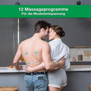 TESMED Trio 6.5: Електричний м'язовий стимулятор з USB-зарядкою - 36 програм, 40 рівнів інтенсивності, 4 електроди - EMS, TENS та масаж для фітнесу та зняття болю