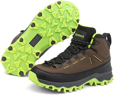 Дитячі трекінгові черевики Kinder: зручні чотирисезонні черевики для піших прогулянок (EU 30-39, коричнево-зелені)