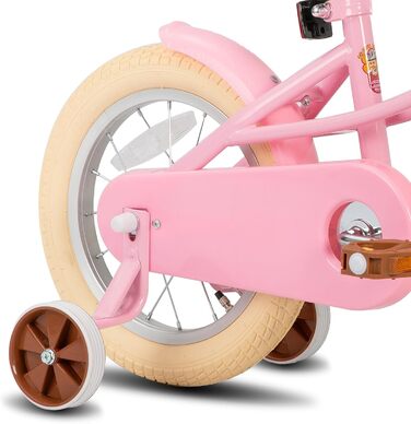 Дитяче велосипед Stitch 16 дюймів рожевий з кошиком та підставкою (3-11 років)