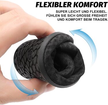 Чоботи для плавання та водних видів спорту Luedka, унісекс, чорні, розмір 34-48