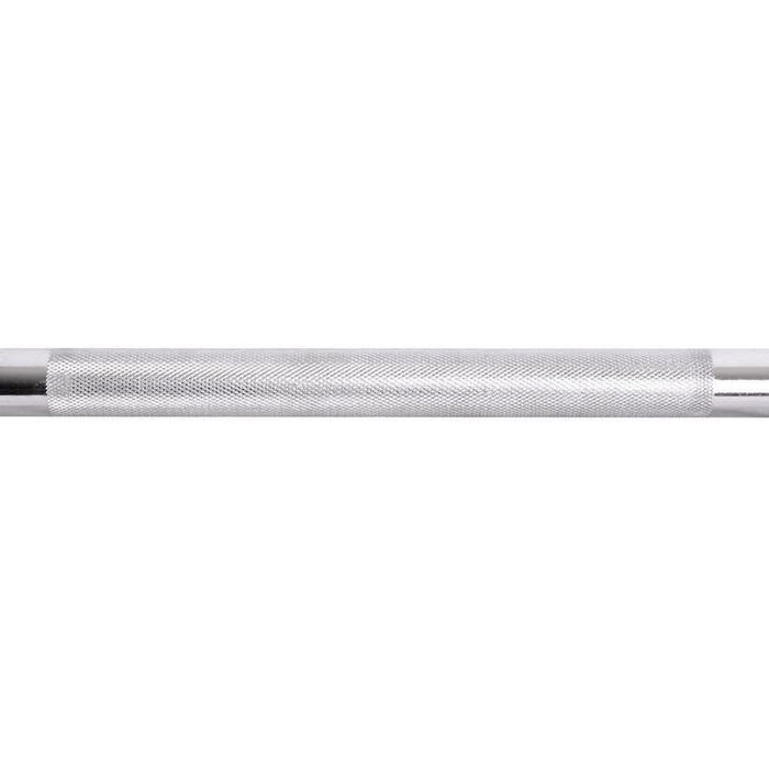 Гриф для штанги Marbo Sport 198 см, Ø30 мм, хромований, з насічкою і пружинними замками