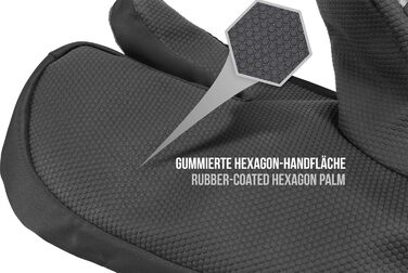 Зимові рукавички normani Apex з утеплювачем ComforMax Classic до -35°C, краги, чорні/сірі, XXL