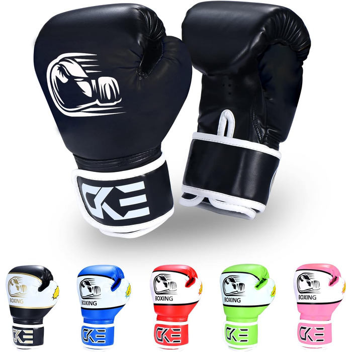 Боксерські рукавички для дітей CKE, 5-12 років, для тренувань, бокс, кікбоксинг, муай-тай, зелені
