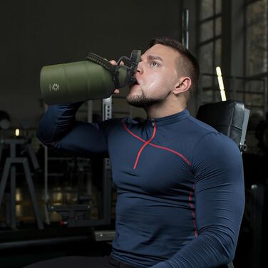 Термос Fjbottle з нержавіючої сталі 1900 мл, магнітна кришка, BPA-free, подвійні стінки, герметичний, підходить для газованої води, спортивна пляшка для води, університет, фітнес, кемпінг, outdoor