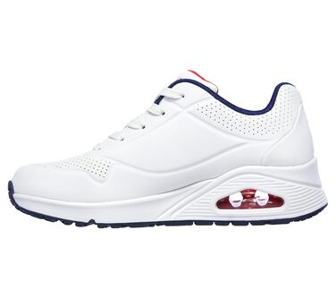 Кросівки жіночі Skechers Summits 12980W Wide White/Navy/Red (40 EU) - Зручне взуття для міста