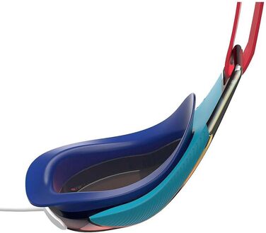 Дитячі окуляри для плавання Speedo Fastskin Hyper Elite, антизапотівання, антипротікання, для змагань і тренувань, червоні, універсальний розмір