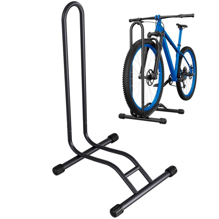 Підставка для велосипеда TLGREEN на підлогу, знімна, для велосипедів, ширина шини до 80 мм, 20-28 дюймів, утримувач заднього колеса, Radständer для гірського велосипеда, шосе, MTB, стабільна, чорна