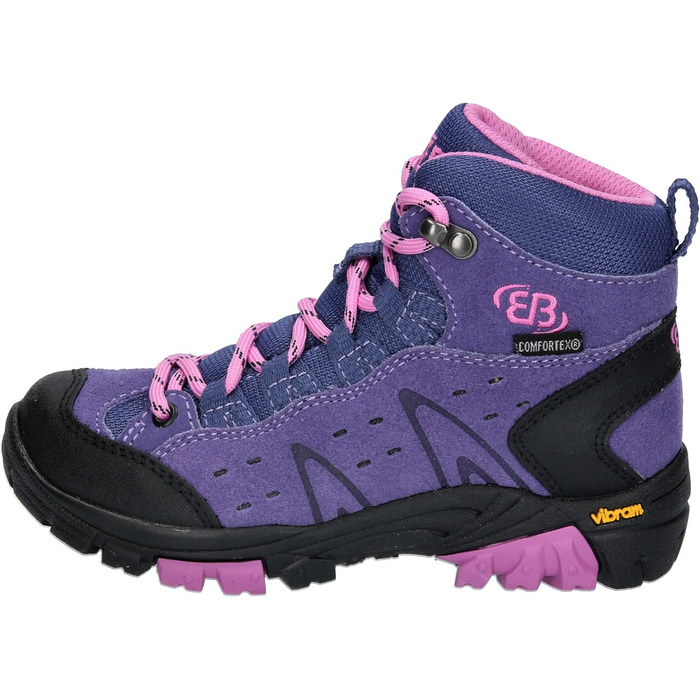 Дитячі трекінгові черевики Brütting Mount Bona High для дітей (31 EU, фіолетово-рожевий)
