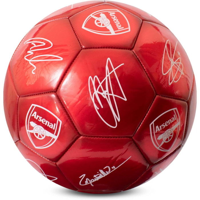 Офіційний футбольний м'яч Arsenal FC, металевий, розмір 5, для тренувань і матчів, колекційний, для дітей і дорослих, Hy-Pro