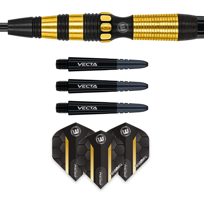 WINMAU Simon Whitlock Dynamic Special Edition 23 г професійні вольфрамові дартси з оперенням і стрижнями