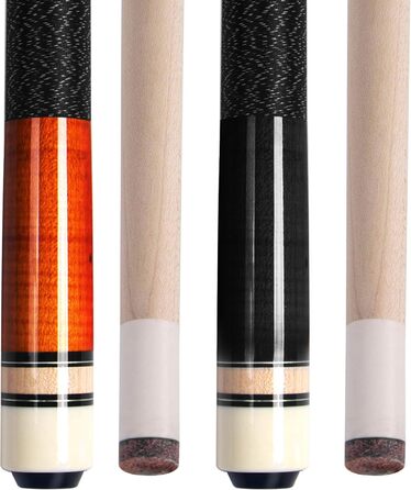 AKLOT Pool Queue: професійні кийки для більярдного столу з канадського клена, 58 дюймів, 18-21 oz, 2 шт.