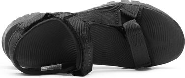 Жіночі спортивні сандалі DREAM PAIRS з комфортною устілкою, профільованою підошвою та регульованими ремінцями, чорного кольору, 39 EU