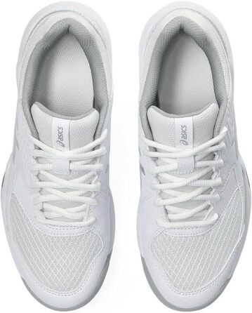 Жіночі тенісні кросівки ASICS Dedicate 8 білого та сріблястого кольорів, розмір 40.5 EU