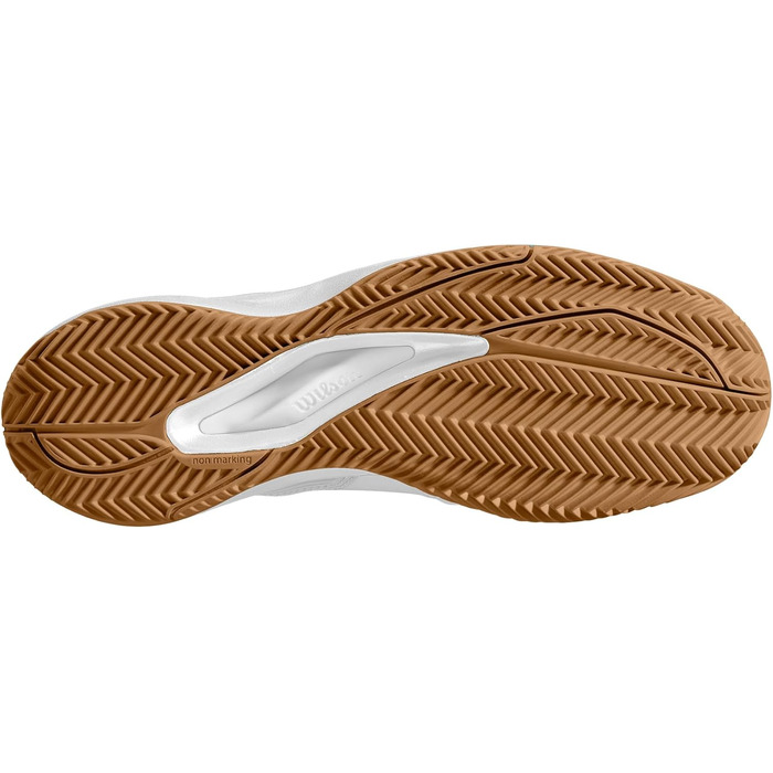 Тенісне взуття Wilson Rush Pro Ace Clay для чоловіків, білий, темно-синій, Gum1a, 45 1/3 EU