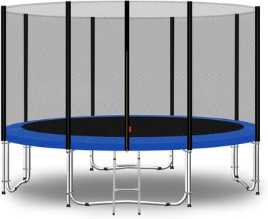Баунсал® Трамплін Outdoor для саду Ø 305 см (EXD) Комплект для дітей. Якісний дитячий трамплін для активних ігор на вулиці. Синій.