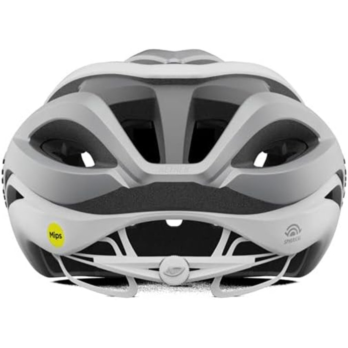 Велошолом Giro Aether MIPS середній 55-59 см білий/срібний