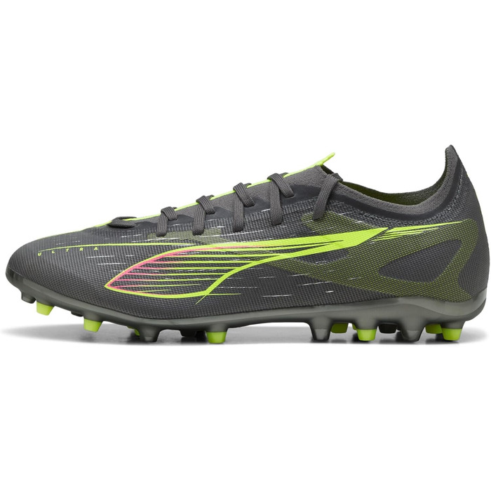 Кросівки футбольні PUMA Ultra 5 Match Mg, 41 EU, Матовий Сріблястий, Жовтий, для унісекс