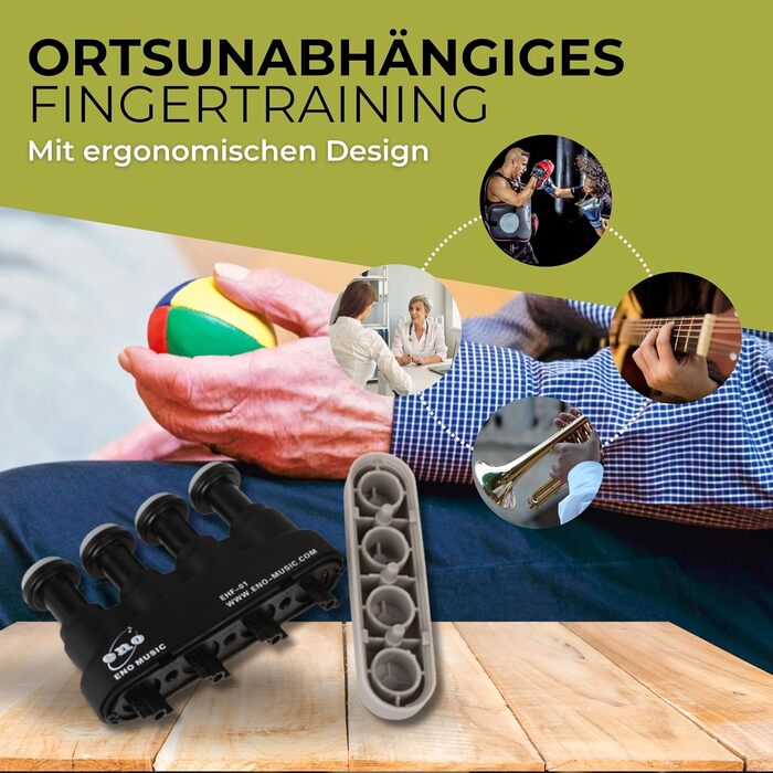 Тренування пальців HeroSports - тренажер для рук - інструмент для музикантів - індивідуальні тренування пальців - фітнес-тренажер для пальців з регульованим опором 4-7 фунтів - для зміцнення сили рук та пальців