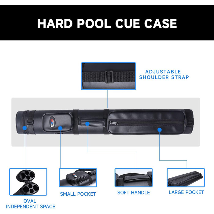 Чохол для бильярдних київ GSE Games & Sports Expert 2x2 Deluxe (Чорний, Овальний)