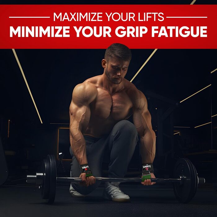 Набори для тяги 5 Element: Допоміжні петлі для силових тренувань (пара) - гачки для тяги, обладнання для чоловіків та жінок, 8 мм неопрен, для важкої атлетики, підтягувань, вправ на плечі, армійний зелений