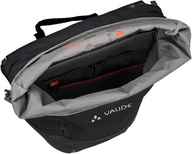 Унісекс міський велосипедний рюкзак VAUDE Citygo Bike 23 л, чорний, універсальний розмір