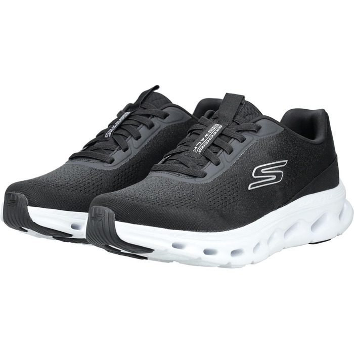 Чоловічі кросівки Skechers Go Walk Glide-Step 2.0 Vic - чорний текстиль з білим кантом (42 EU)