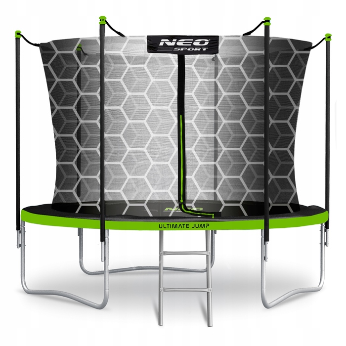 Садовий батут Neo-Sport 10ft/312см із внутрішньою сіткою та драбиною