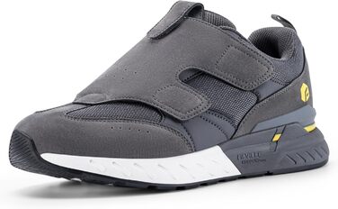 Кросівки для бігу та ходьби FitVille для чоловіків (широкі) - спортивні кросівки, снікерси з клямкою, зручні для широкої стопи, ортопедичні, неслизькі, сірі (43 EU)