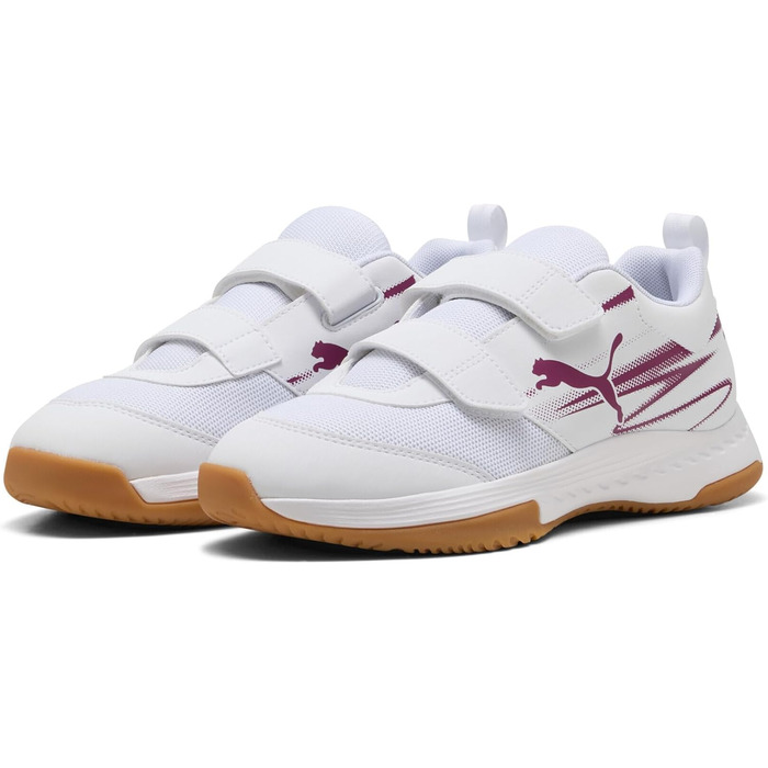 Дитячі кросівки для залу Puma Varion II V Jr Indoor Court Shoe (29 EU, білий, Puma White Berry)