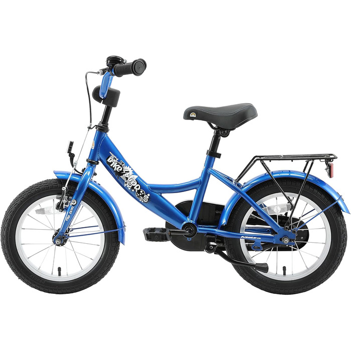 Дитяче велосипед BIKESTAR 14 дюймів для хлопчиків та дівчаток від 4 років | Класичний дизайн | Рожево-білий (блакитний)