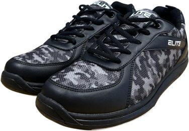 Чоловічі боулінг-шоу ELITE Pinnacle – легкі, зручні, з універсальними підошвами, сірі, камуфляж, 48 EU (44 EU, сірий камуфляж)